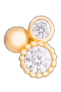 Gold Piercing Sticker by Vendaval Jewelry
