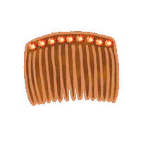 hair comb Sticker