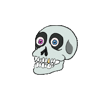 Halloween Skull Sticker by bitbangclub
