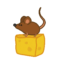 Allie The Ellie Mouse Hungry Cheese Kaas Holland Muis Klompen Molen Sticker by Allie the Ellie