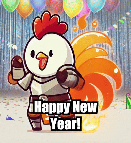 Happy New Year Party GIF by Zorooster
