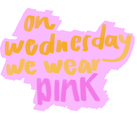 PiaPremolo giphyupload wewearpink onwednesdaywewearpink Sticker