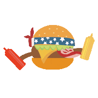 Dance Baile Sticker by RED CUP Burger Club