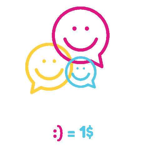 inaraorg giphyupload smile charity smiles Sticker