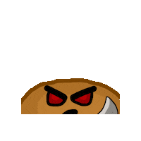 Angry Potato Sticker