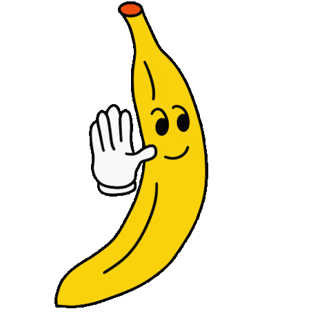 Banana Crying Sticker by MICA Graphic Design Motion