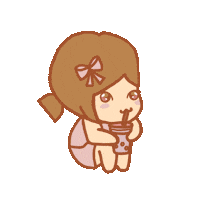 Thai Tea Drinking Sticker