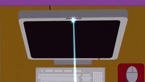 computer laser GIF by South Park 