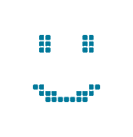 pixel smile Sticker by Lunik2