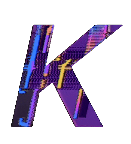 Glitch K Sticker by #BASILIO
