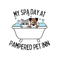 Houston Spa Day Sticker by Pampered Pet Inn