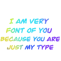 Text Love Sticker