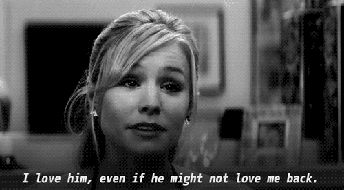 black and white kristen bell quote GIF