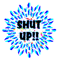 shut up Sticker