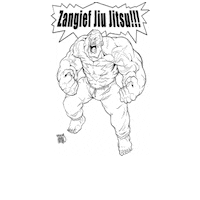 ZangiefJiuJitsu mma bjj martial arts jiu jitsu Sticker