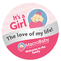 Its A Girl Sticker by macrobaby