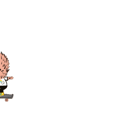 Skate Shredding Sticker by FUZZYTOWN