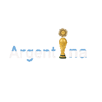 Argentina Flag Win Sticker