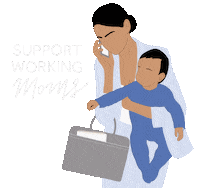 No7USA together girl power work from home stand up Sticker