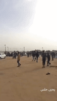 Tear Gas Fired at Demonstration Camp Where Protesters Stockpile Tires