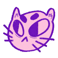 Aloverra cat pink mad rose Sticker