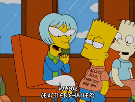 bart simpson strutting GIF