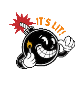 dillustrations lit bomb its lit dillon johnson Sticker