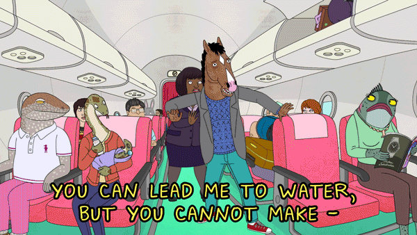 #travel #taser GIF by BoJack Horseman
