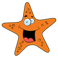Starfish Learn To Swim Sticker by Buzz Franchise Brands