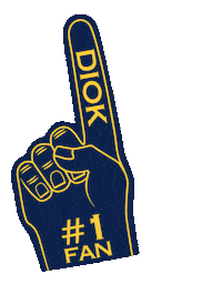 Rugby Foam Finger Sticker by RC Diok