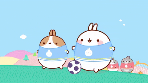 world cup love GIF by Molang.Official