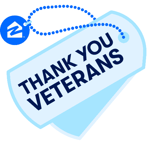 Thank You For Your Service Veterans Sticker by Zillow