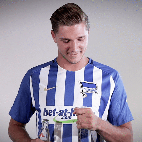smile GIF by Hertha BSC
