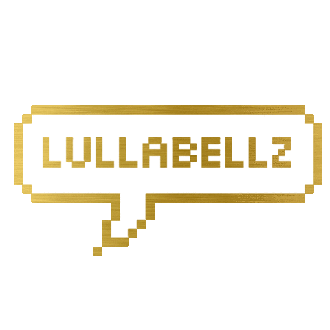LullaBellz hair gold speech lb Sticker