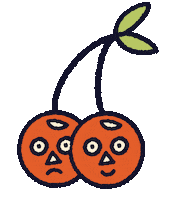 Orange Apple Sticker