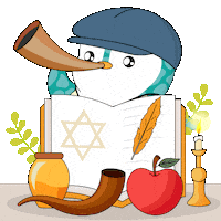 Yom Kippur Penguin Sticker by Pudgy Penguins