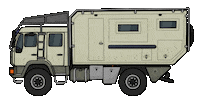 Man Camping Sticker by The Upcycling Camper