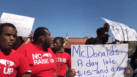 McDonald's Workers Rally for Higher Wages in Durham, North Carolina