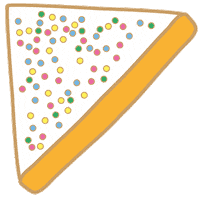 happy fairy bread Sticker by Megan McKean