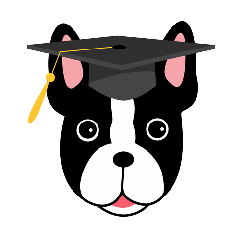 Bulldog Bu Sticker by Boston University
