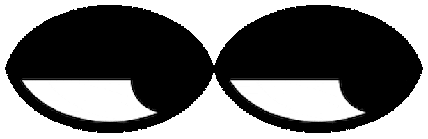 Confused Eyes Sticker