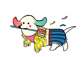 Harley Quinn Dog Sticker by Stefanie Shank