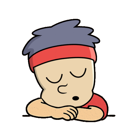 Tired Sleep Sticker by dowithtera