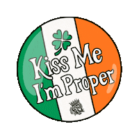 St Patricks Day Kiss Sticker by properwhiskey