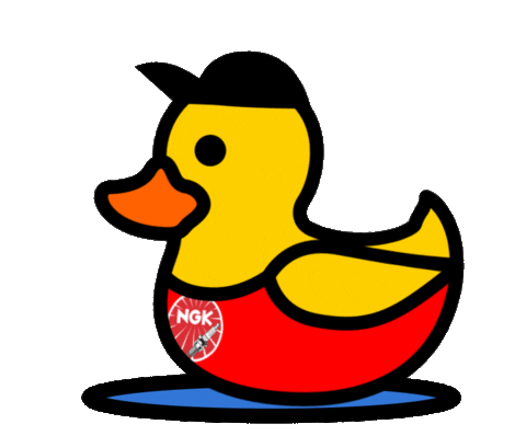 NGKSparkPlug giphyupload duck swimming ngk Sticker