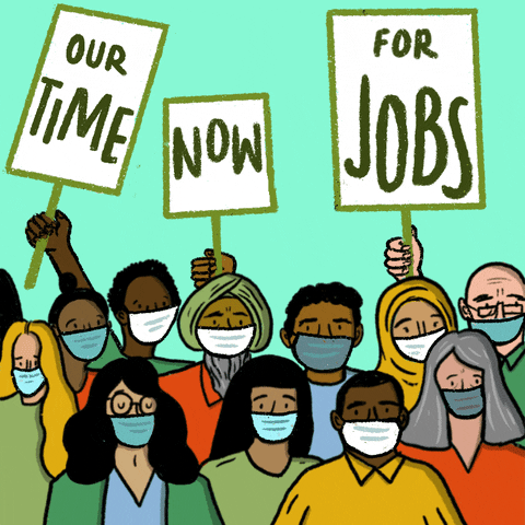 Job Protest GIF by Creative Courage