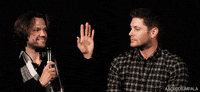 aborddelimpala slap jensen ackles jared padalecki aborddelimpala GIF