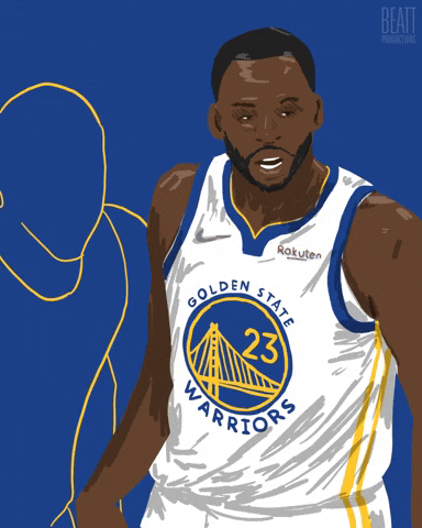 Antknee729 animation basketball nba warriors GIF