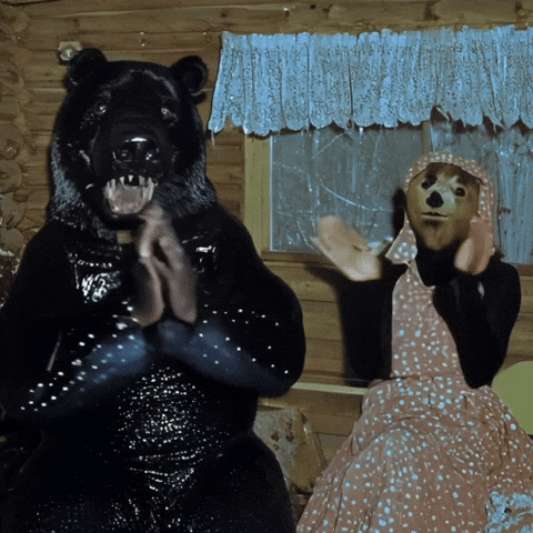 doopiidoo giphyupload bear applause forest GIF