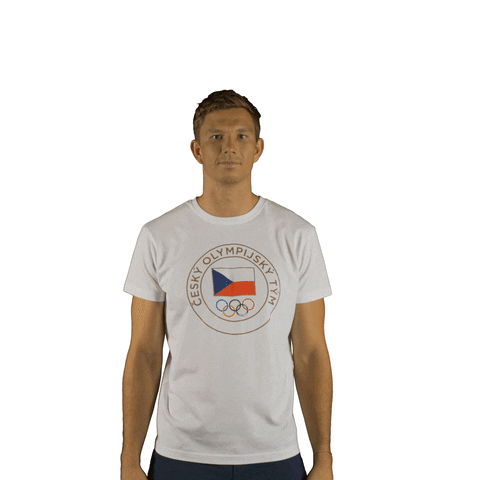 Waving Czech Republic GIF by Český olympijský tým